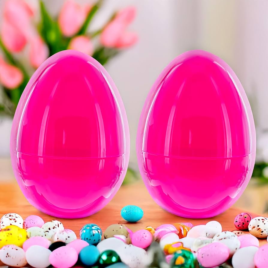 Amazon.com: BestPysanky Set of 2 Pink Giant Jumbo Large Size
